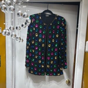 Multicolor Sequin Women's Blazer